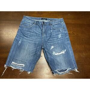 Joe Fresh Boyfriend Cut Off Bermuda Jean Shorts Women 31 Summer Beach Spring